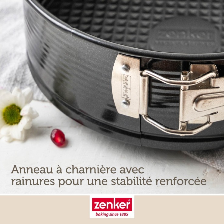 Moule à manqué à charnière Perfect Black+ en acier - 26 cm - noir