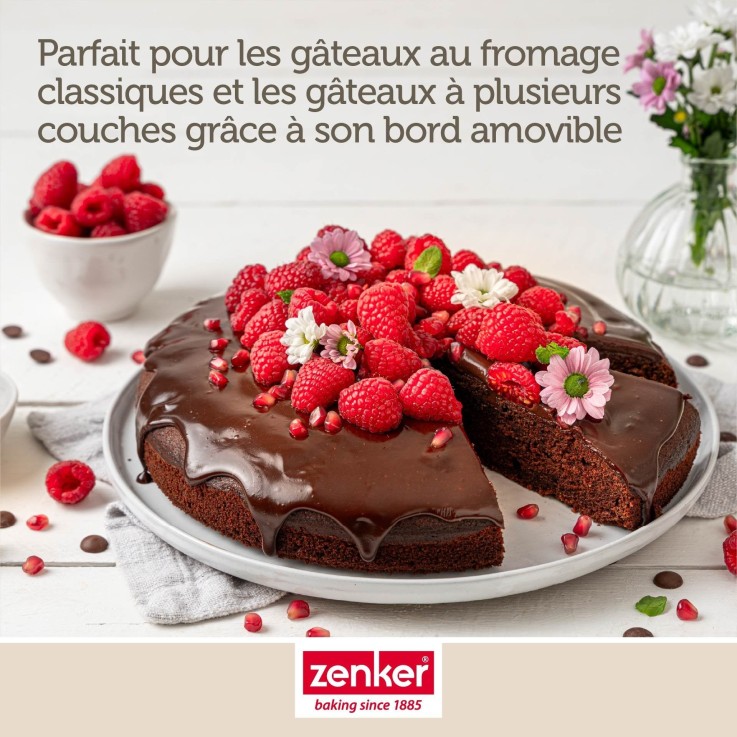 Moule à manqué à charnière PerfectBack+ en acier revêtu - 24 cm - noir