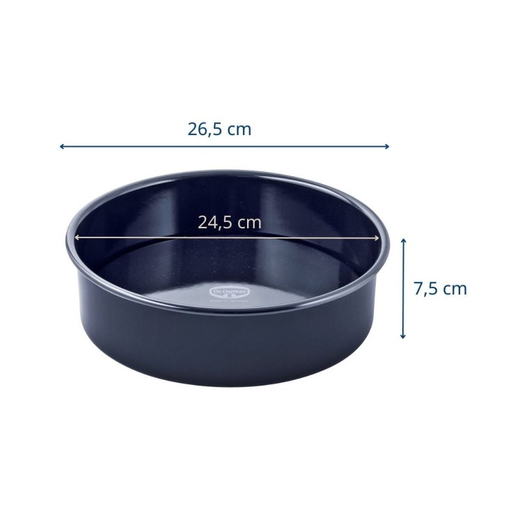 Moule à manqué Back Liebe en acier - 26,5 cm - bleu