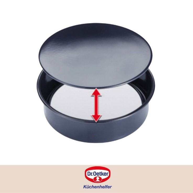 Moule à manqué Back Liebe en acier - 26,5 cm - bleu