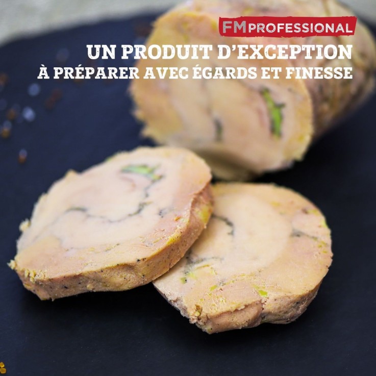 Trancheuse à foie gras en marbre et inox - 23 x 15 cm