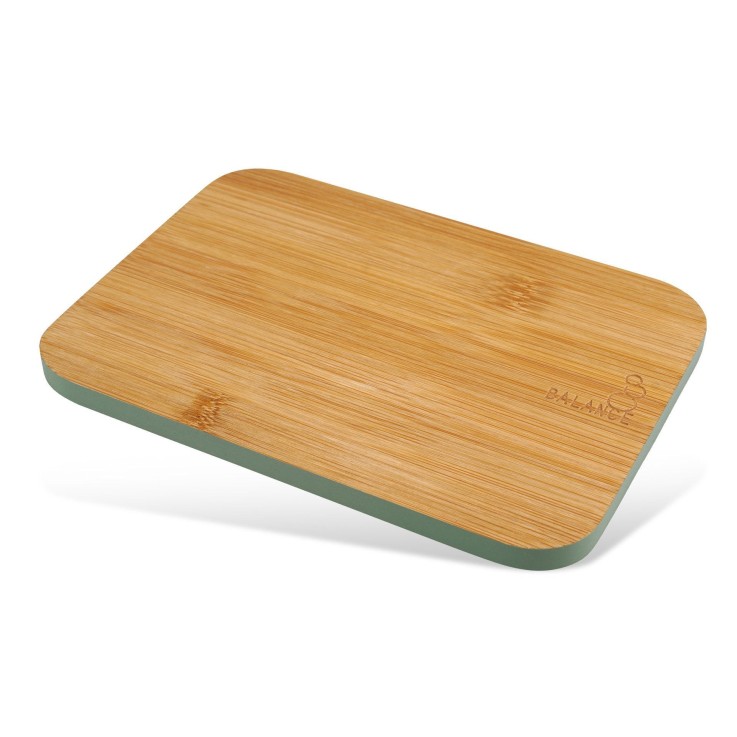 Planche à découper Balance en bambou - 21 x 15 cm - verte