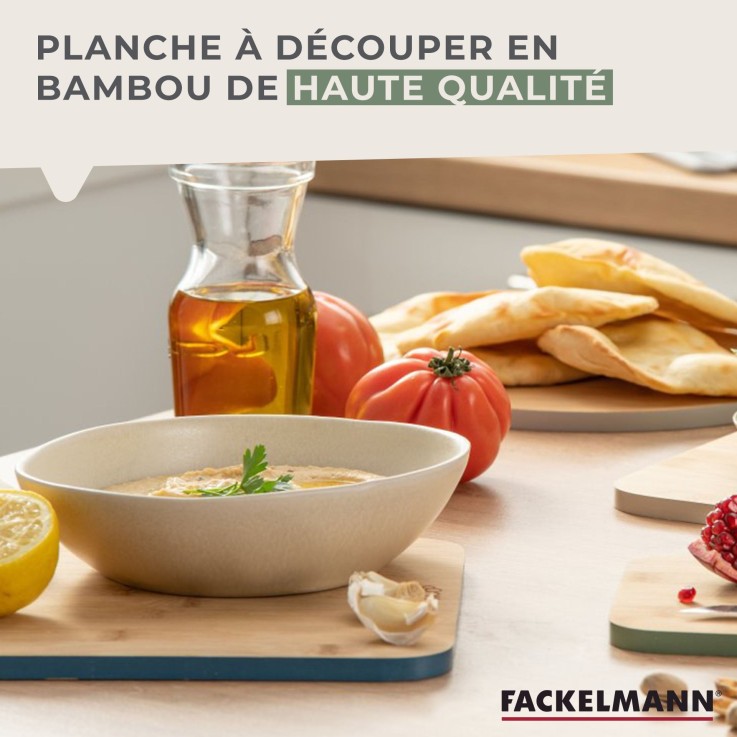Planche à découper Balance en bambou certifié FSC - 30 x 23 cm - verte