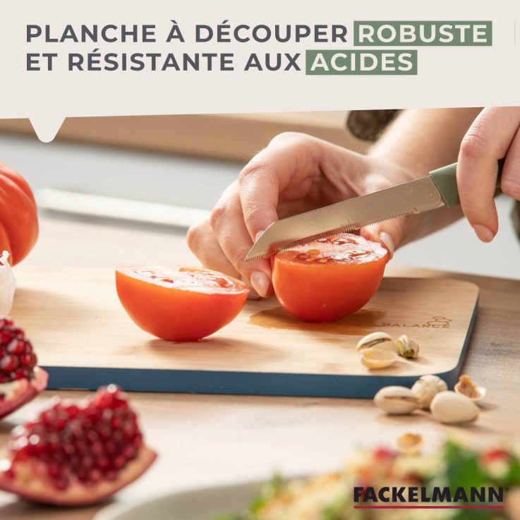 Planche à découper Balance en bambou certifié FSC - 30 x 23 cm - verte