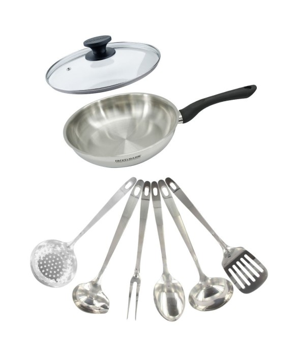 Set poêle et 6 ustensiles...