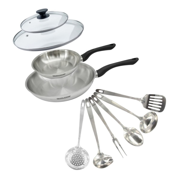 Set de 2 poêles Geneva en inox - 20 cm et 28 cm