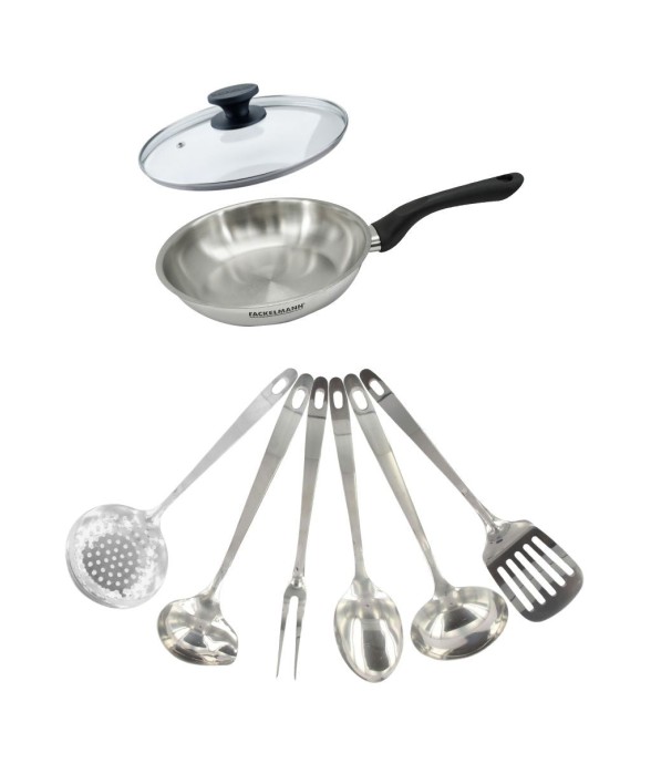 Set poêle Geneva en inox...