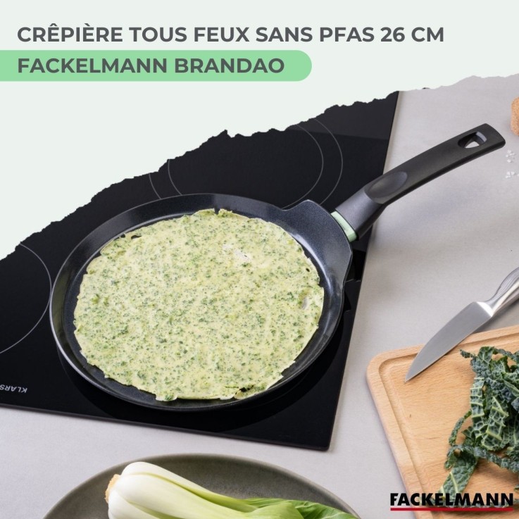 Poêle à crêpes Brandao en aluminium recyclé - 26 cm