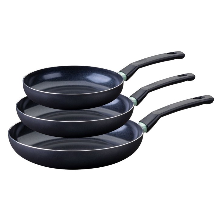Lot de 3 poêles Brandao en aluminium recyclé - 24, 28 et 30 cm