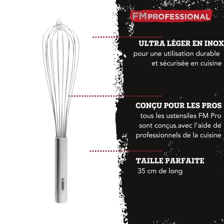 Fouet de cuisine en inox - 35 cm