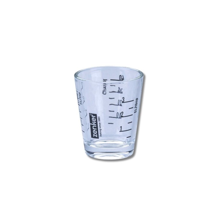 Mini verre mesureur Smart Pastry en verre - 5 cm - 40 ml - noir