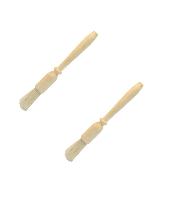 Lot de 2 pinceaux en bois...