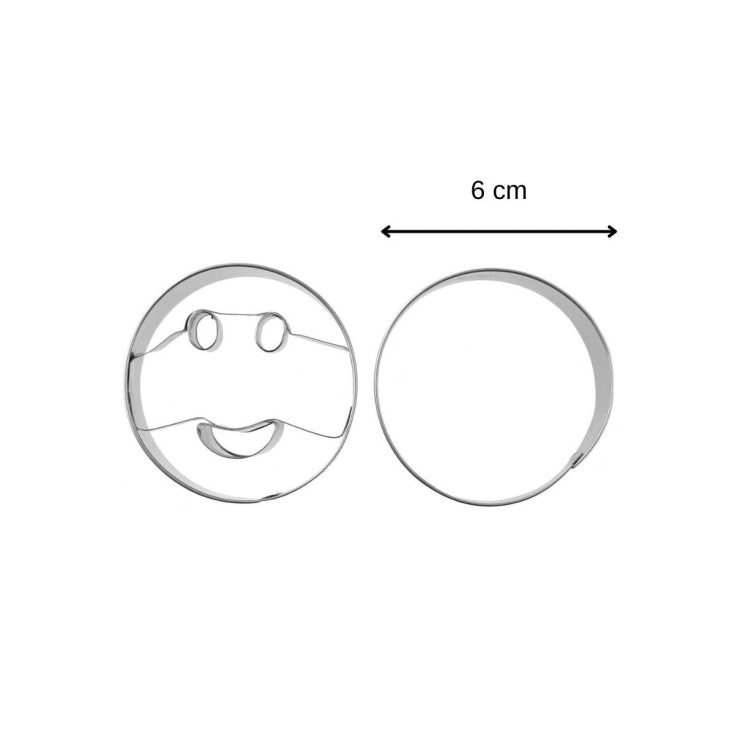 Lot de 2 emporte-pièces en inox - formes assorties