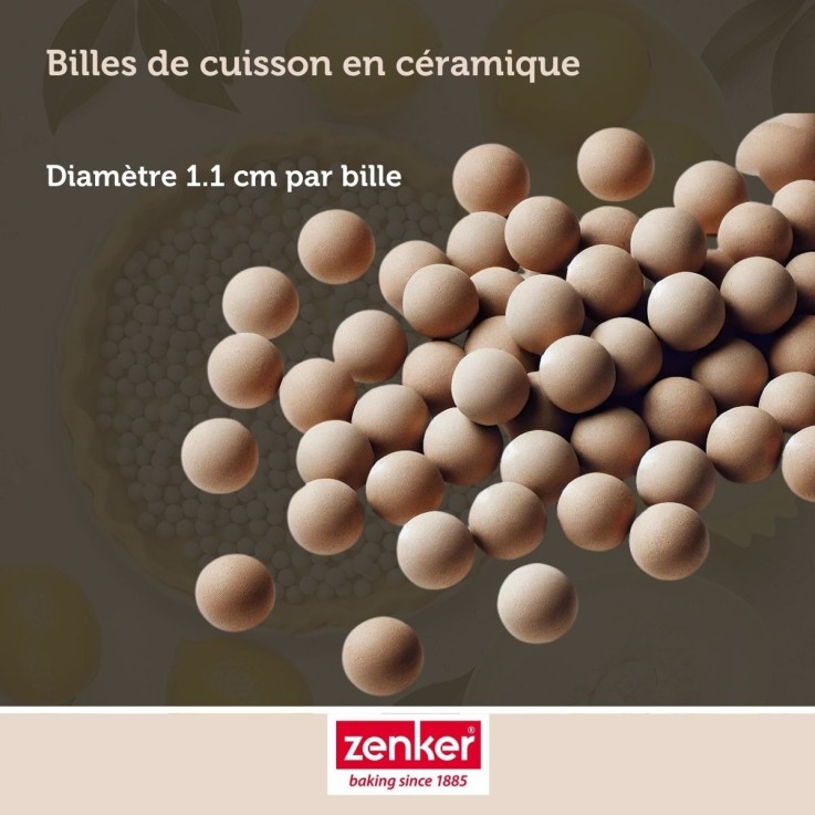 Billes de cuisson Smart Pastry en céramique - 1,1 cm - 600 g - grises