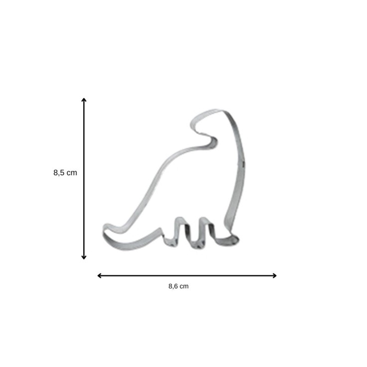 Emporte-pièces dinosaure en inox - lot de 4
