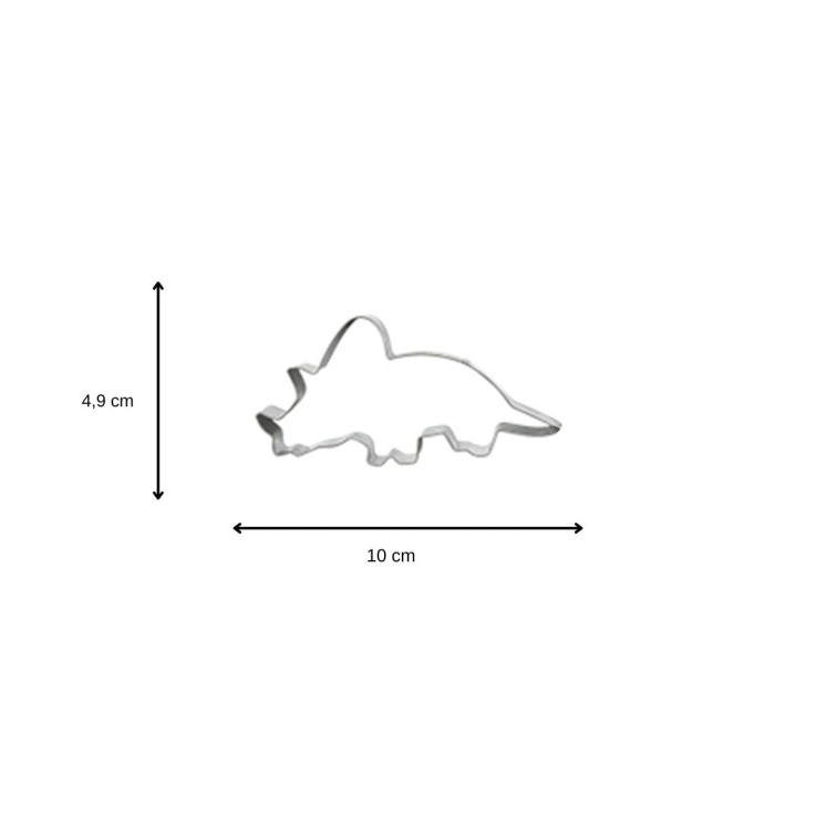 Emporte-pièces dinosaure en inox - lot de 4