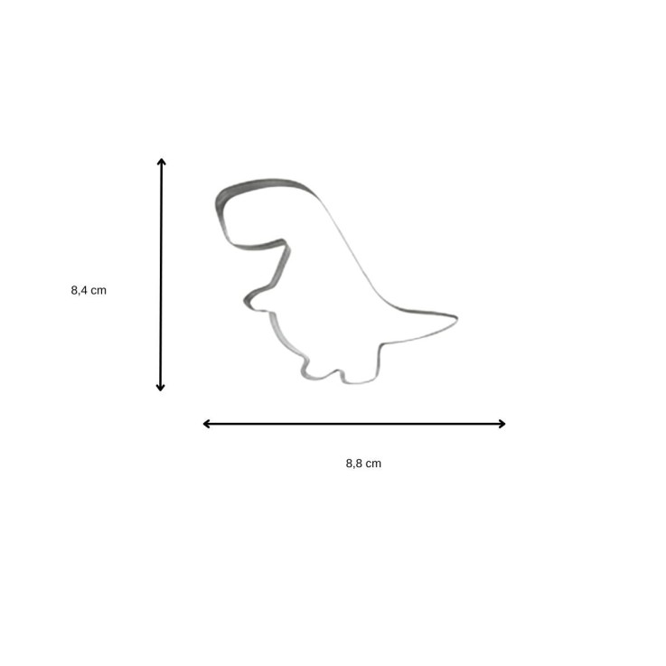 Emporte-pièces dinosaure en inox - lot de 4