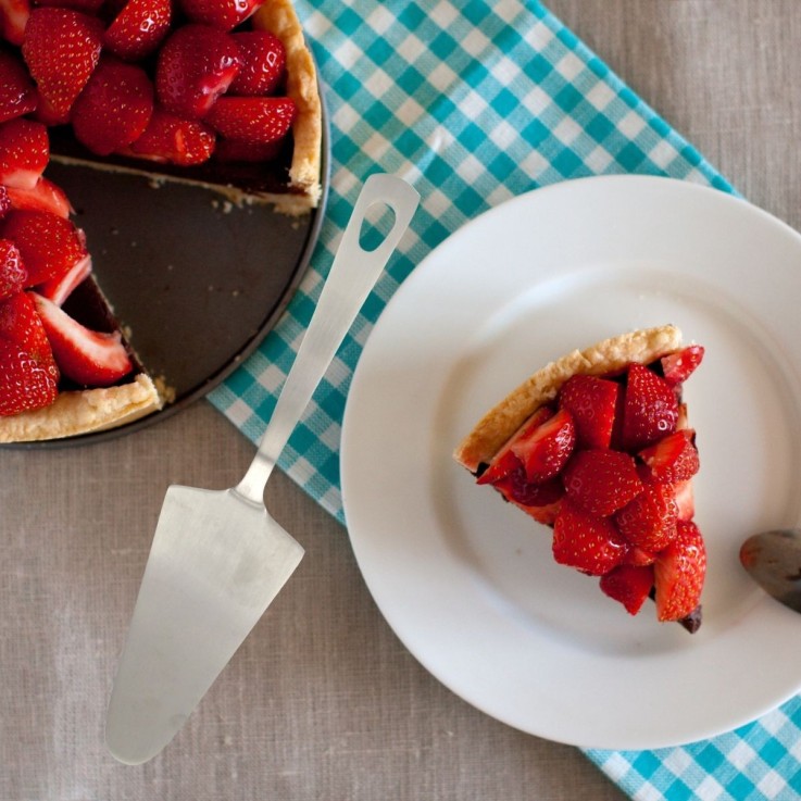 Lot de 2 pelles à tarte en inox - 25 cm