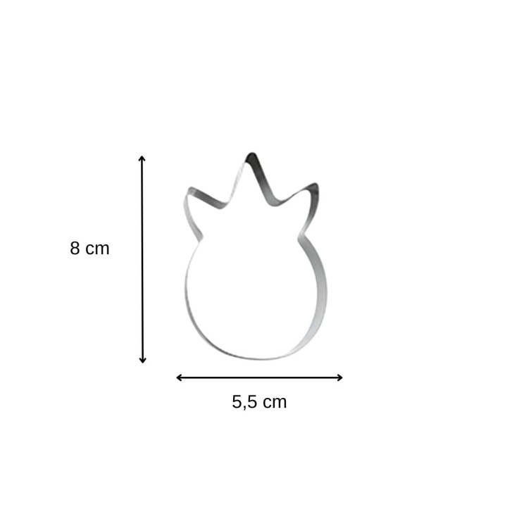 Lot de 4 emporte-pièces licorne et arc-en-ciel en inox - hauteur 2 cm