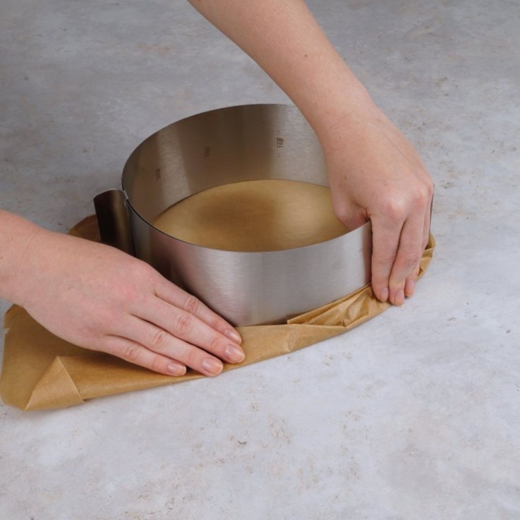 Cercle à pâtisserie Varino en inox - 16 à 30 cm
