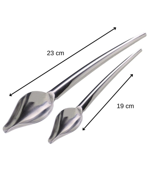 Cuillères plumes en inox -...