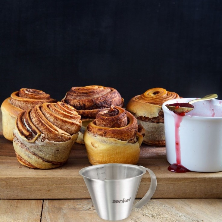 Verre doseur Smart Pastry en inox - 250 ml