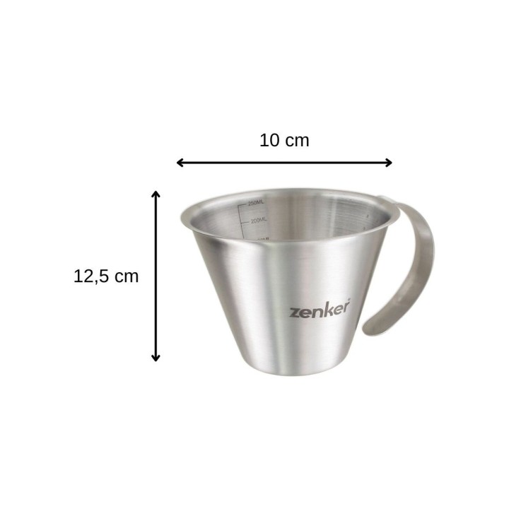 Verre doseur Smart Pastry en inox - 250 ml