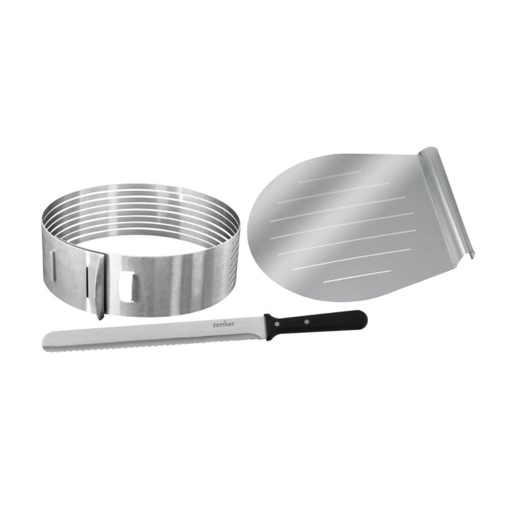 Set d'ustensiles de pâtisserie pour layer cake Smart Pastry en inox - gris