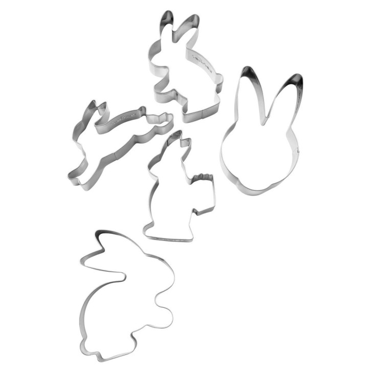 Emporte-pièces en inox - lot de 5