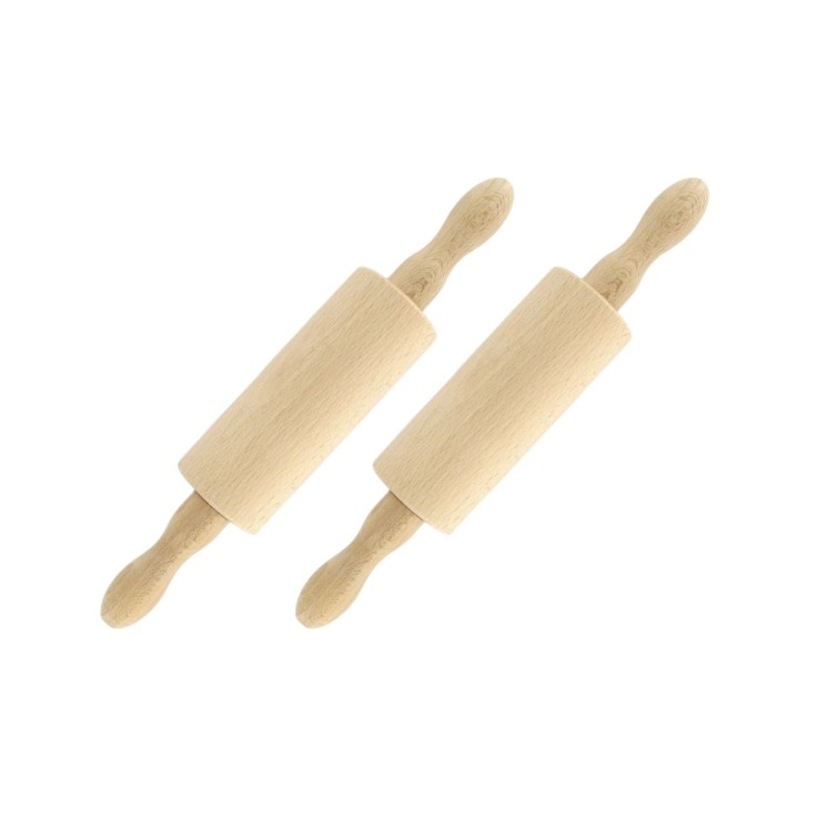 Rouleaux à pâtisserie Wood Edition en bois - lot de 2 - 23,5 cm
