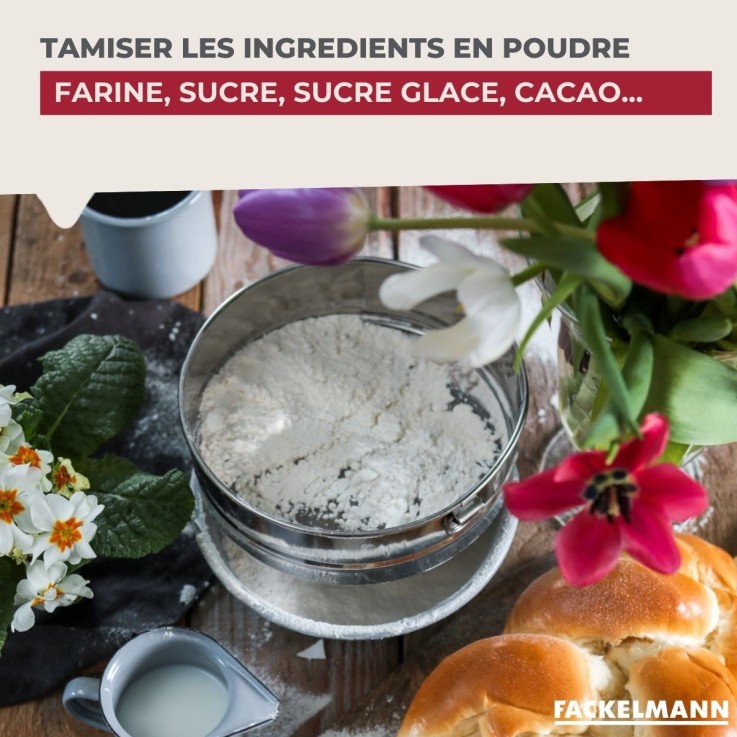 Tamis de cuisine en inox - 18 cm