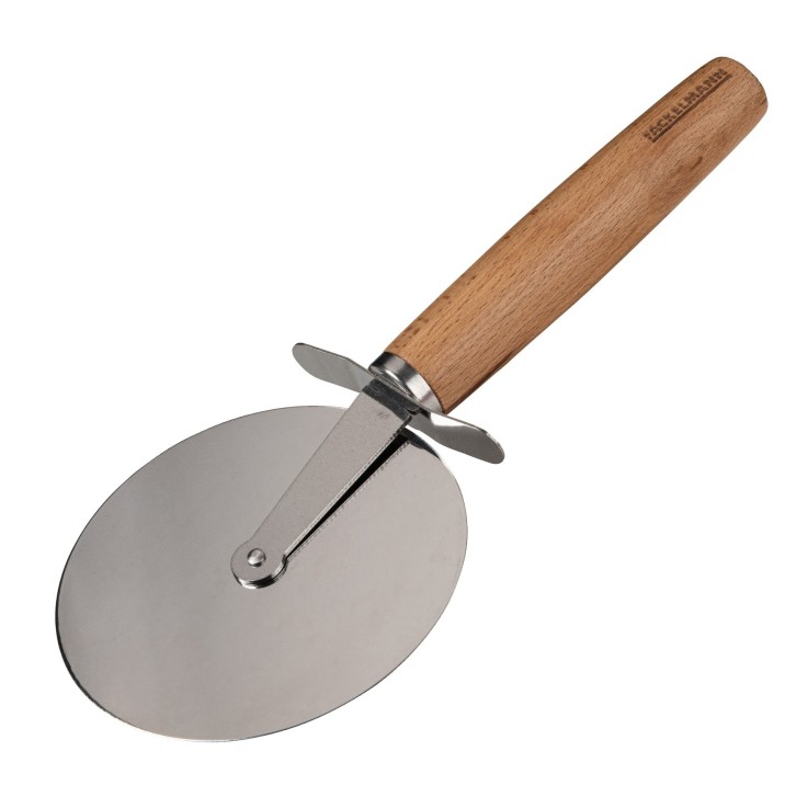 Roulette à pizza Pizza & Pasta en bois et inox - 23 cm