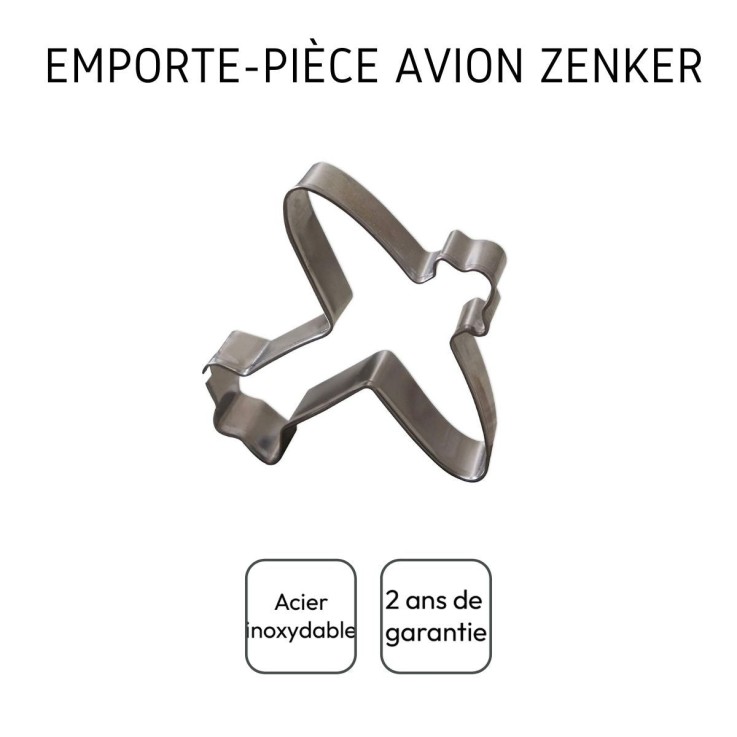 Emporte-pièce avion en inox