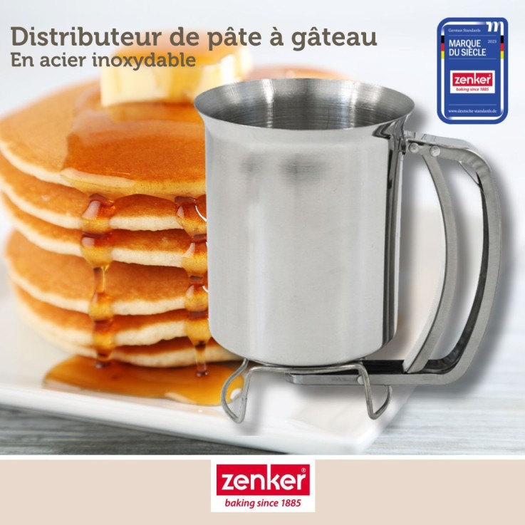 Verseur de pâte à gâteau en inox - 16 cm