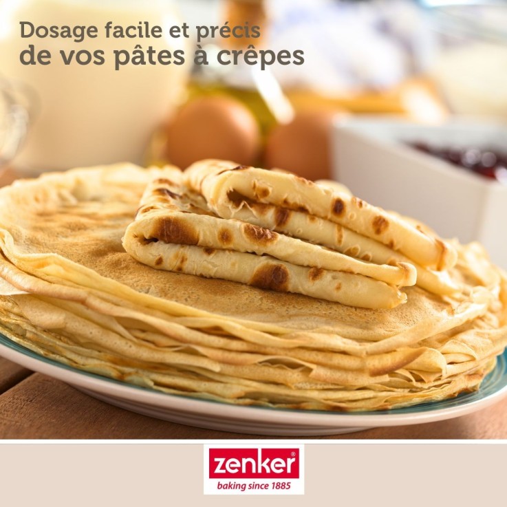 Verseur de pâte à gâteau en inox - 16 cm