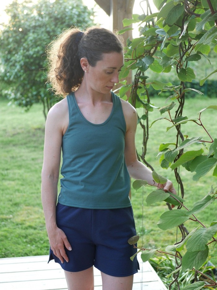 Pyjama Short Vanneau Matière Recyclée