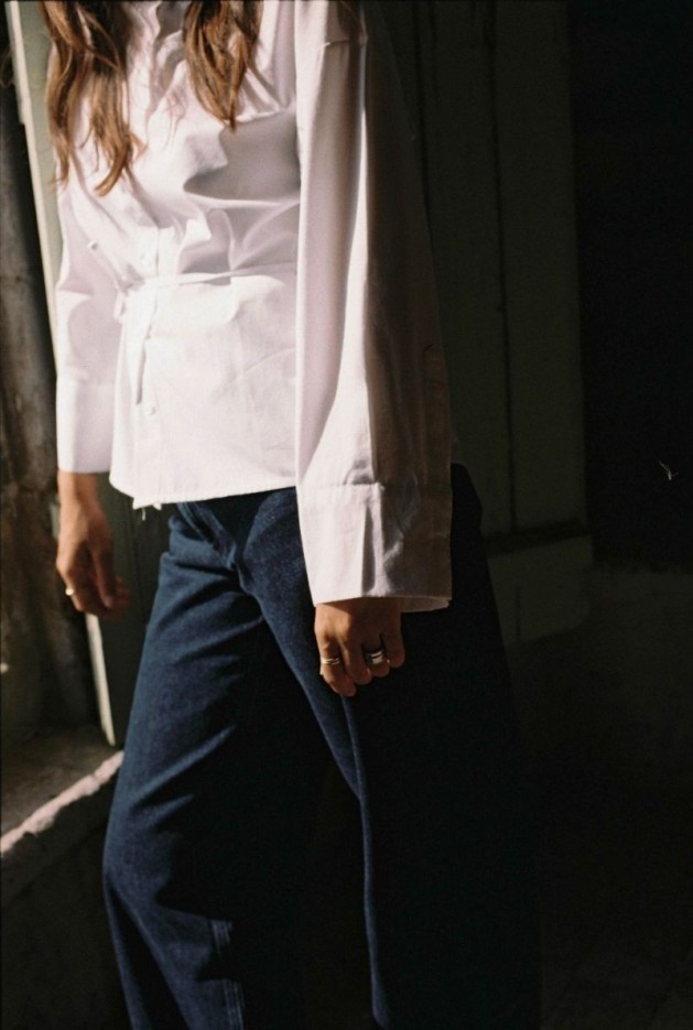 Chemise Olivia Blanc en Coton Bio