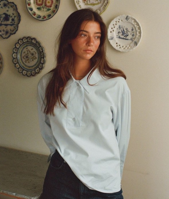 Chemise Solène Bleu en...