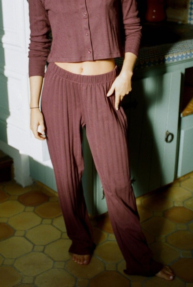 Pantalon Maud Raisin en Coton Bio