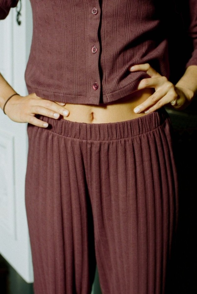 Pantalon Maud Raisin en Coton Bio