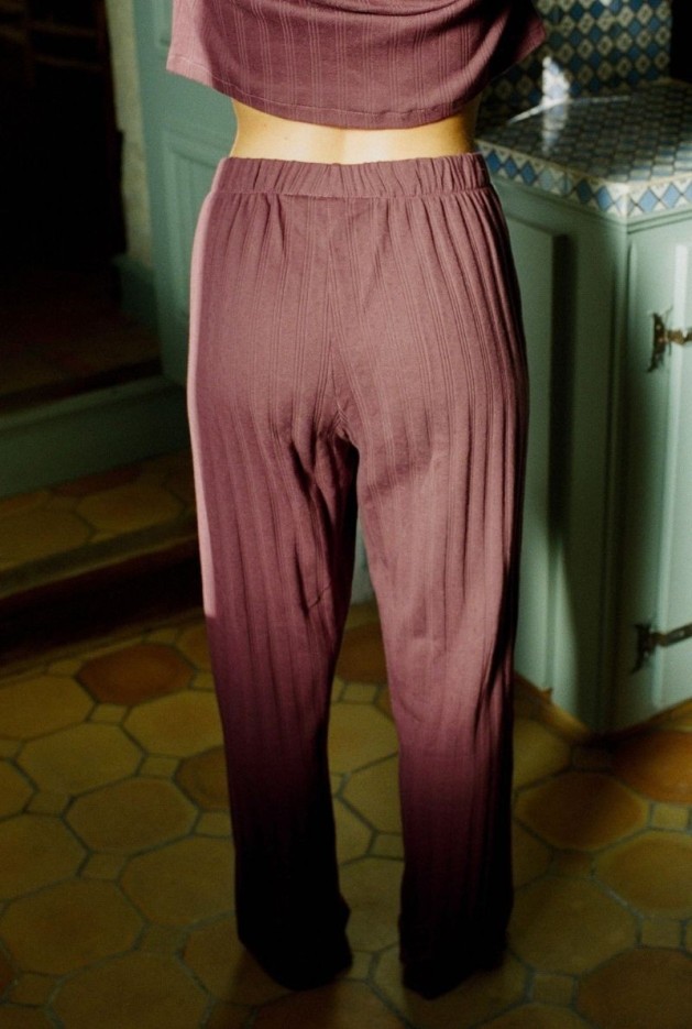 Pantalon Maud Raisin en Coton Bio