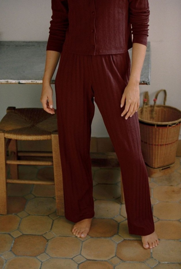 Pantalon Maud Raisin en Coton Bio