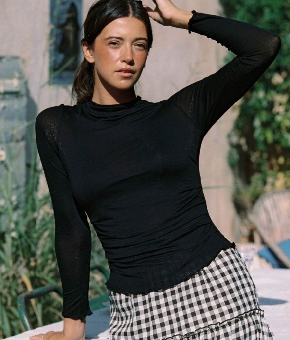 Top Dora Noir en Viscose