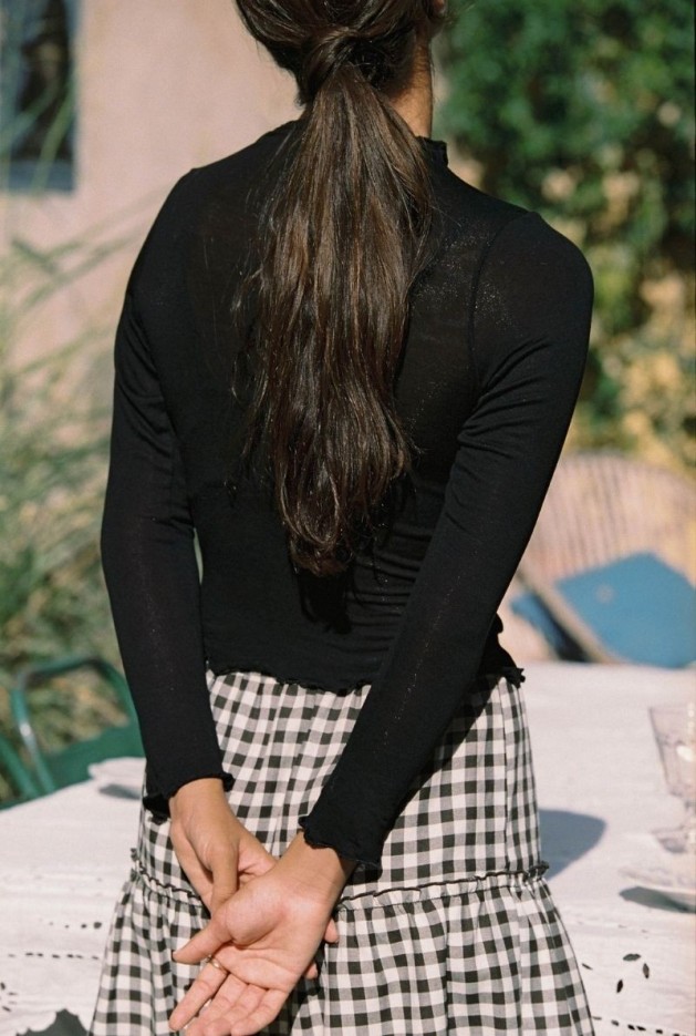 Top Dora Noir en Viscose