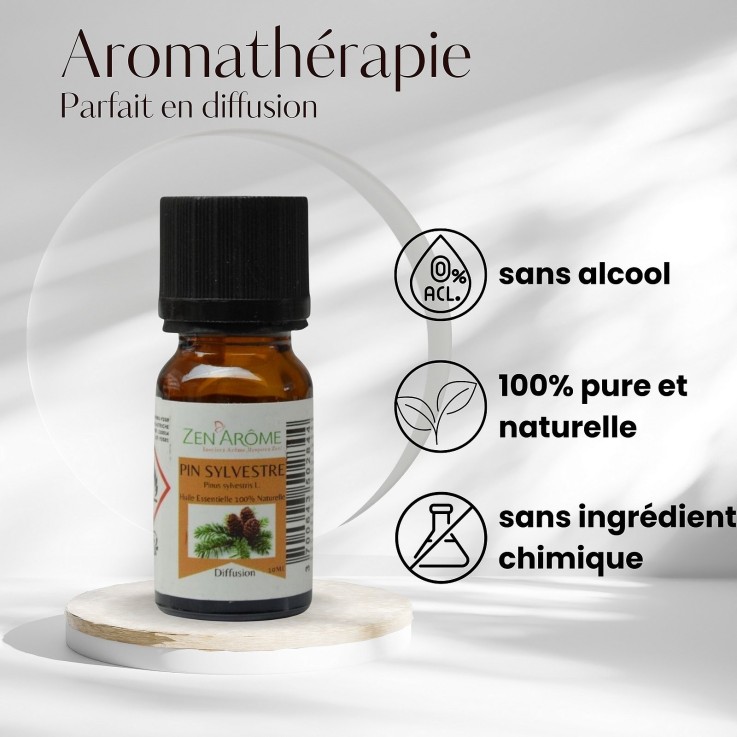 Huile essentielle de Pin sylvestre 100 % pure - 10 ml
