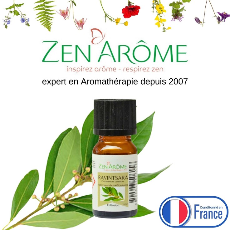 Huile essentielle de Ravintsara pure et naturelle - 10 ml