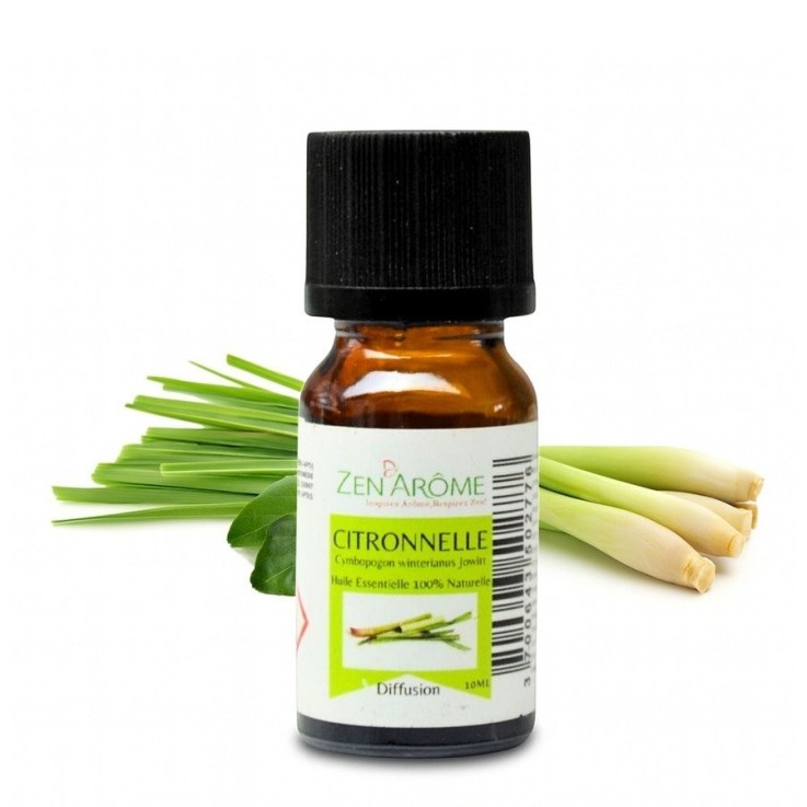 Huile essentielle de citronnelle pure et naturelle - 10 ml