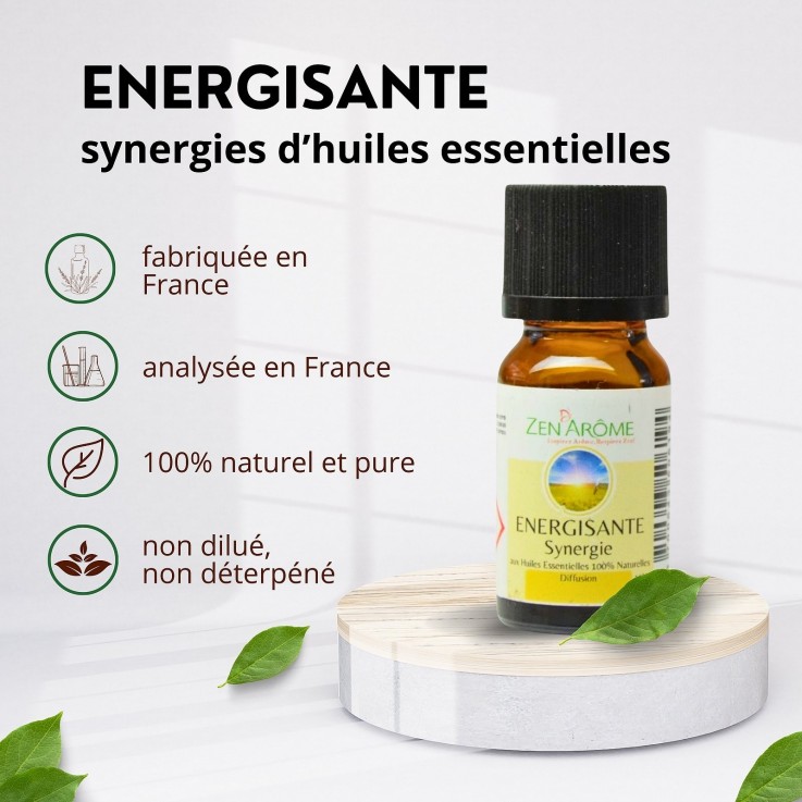 Synergie d’huiles essentielles énergisante - 10 ml