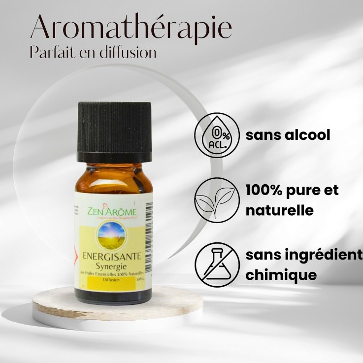 Synergie d’huiles essentielles énergisante - 10 ml