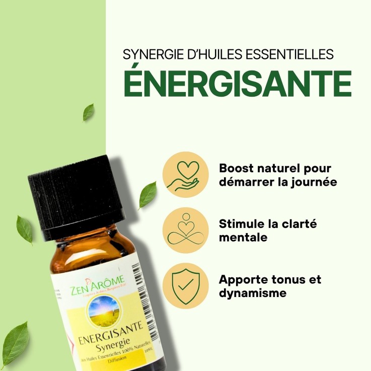 Synergie d’huiles essentielles énergisante - 10 ml